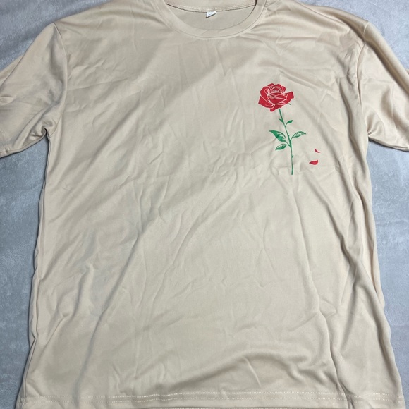 Shirts | Mens Vintage Rose Print Casual Short Sleeve Shirt | Poshmark